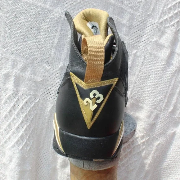 Size 10.5 - Jordan 7 Retro Golden Moments Pack 2012 Black Gold Rare - Picture 7 of 12
